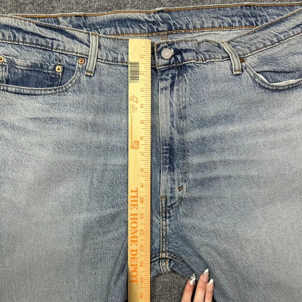 Levi's 541 Straight Jeans Men Blue Denim 5-Pockets Classic Zip Fly - 42X30
